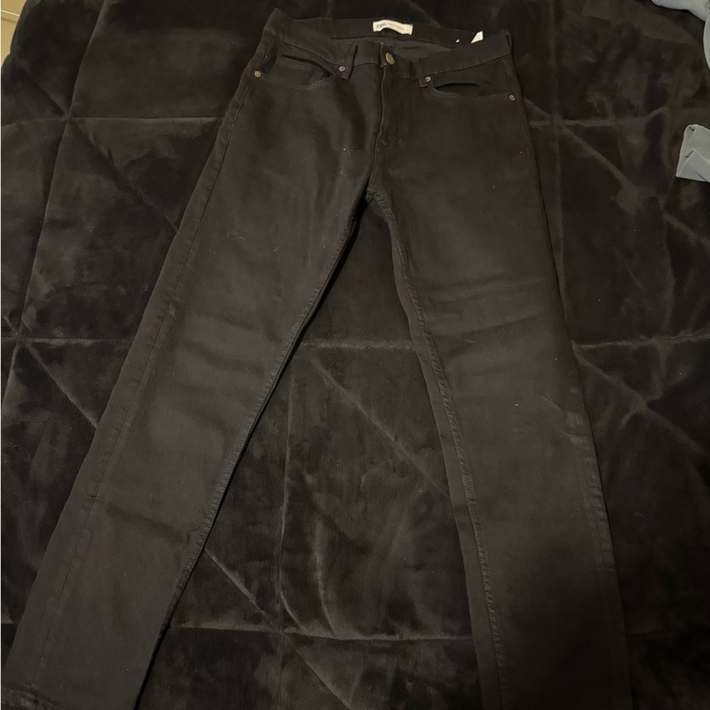 Zara Midnight Black Denim Pants
